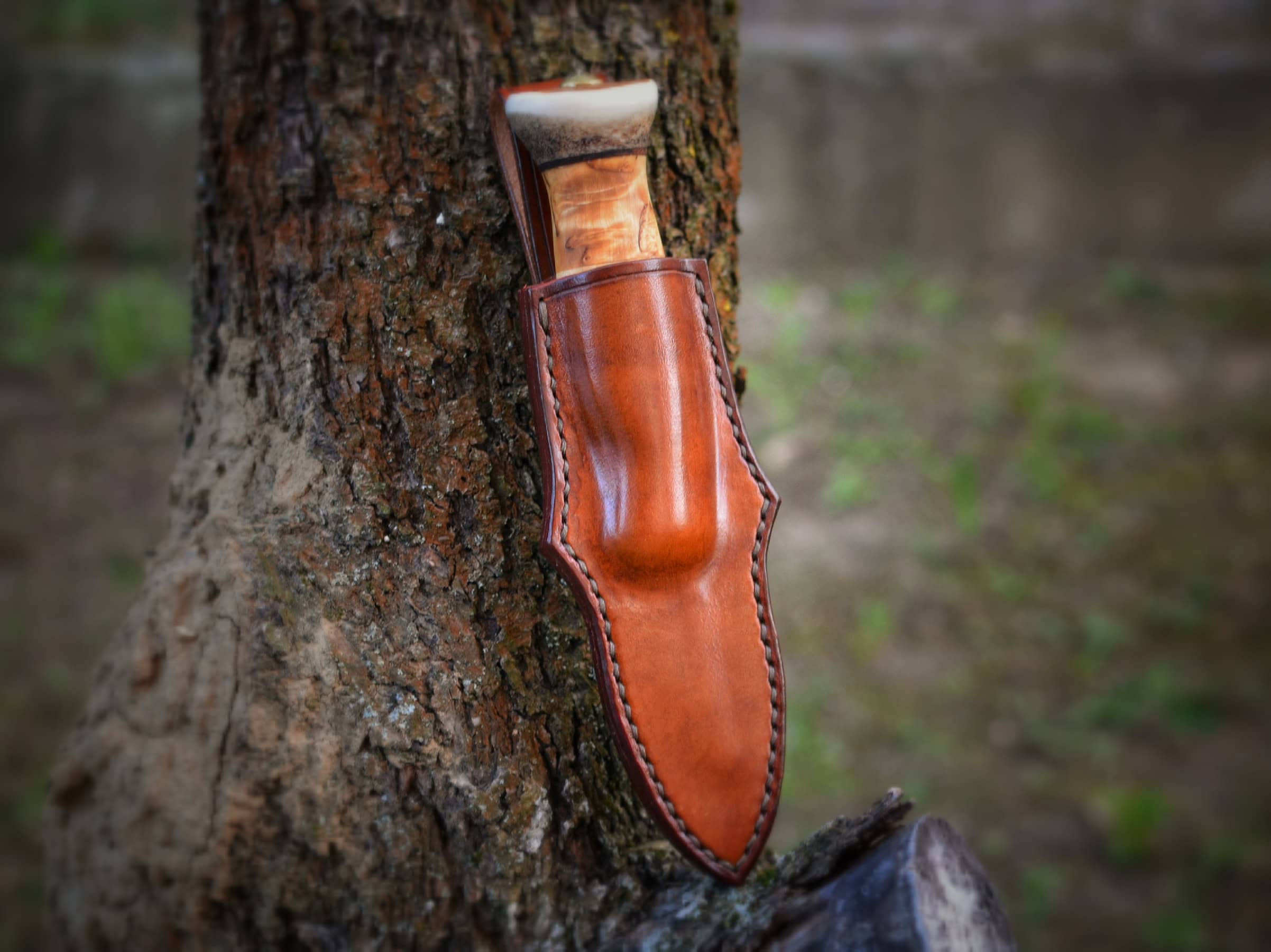 Nôž Wood Jewel Visapuukko malý + kožené púzdro