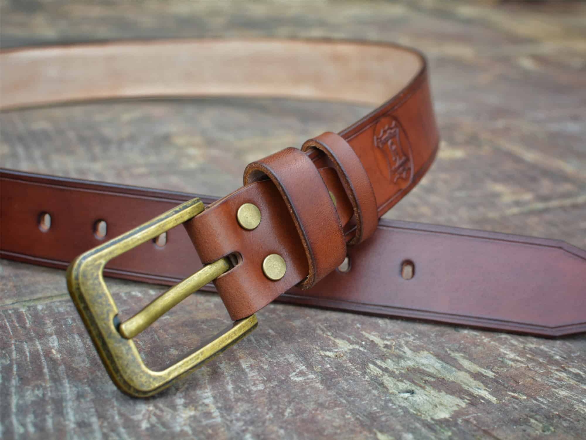 Opasok klasik mosadz - hnedá